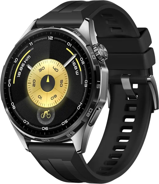 Huawei Watch GT 6 de 46 mm GPS Smartwatch, Pantalla táctil AMOLED de 1.47'', Autonomía de hasta 21 días, Ciclismo, 100+ modos deportivos