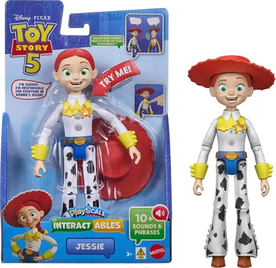 Disney & Pixar Toy Story 5 Jessie Figure, 8.8 Inch, Talks & Plays with Others