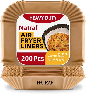 Natraf Air Fryer Liners 200 Pack 24cm - Best Deal