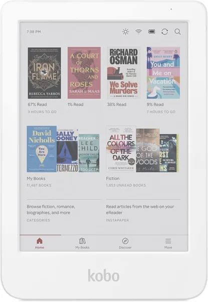 Kobo Clara Colour | eReader con Schermo Colore E Ink Kaleido™ 3 6" Anti-Riflesso | Modalità Scuro | Audiobook | Impermeabile (Bianco) - Miglior Affare