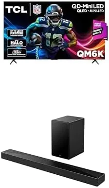 TCL 55" QM6K QLED 4K Smart TV + Sound Bar