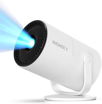 Portable Movie Projector - 180° Rotatable App & HDMI