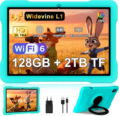 Tablette Android avec 20Go RAM + 128Go ROM (TF/1TB), Tablettes 10 Pouces avec Octa-Cœur, 6000mAh, 5G/2.4G WiFi 6, Widevine L1, GMS, 5 - Meilleur Prix