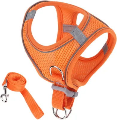Cat Harness Soft Mesh Vest Reflective Safety Strips SML