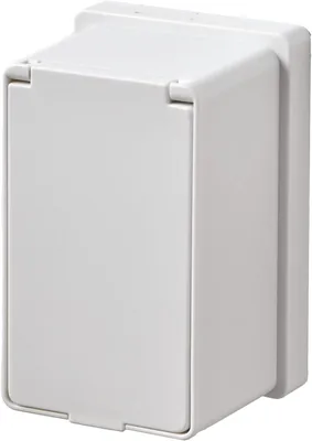 Elpa (ELPA) Outlet Cover 1-Port Expansion Large Capacity Storage Box Cable Organization Wiring Conce