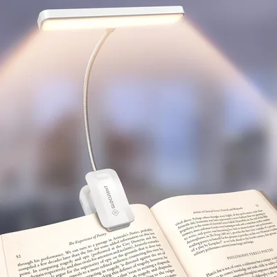 Glocusent Book Light - 26 LED Clip on with Dimming