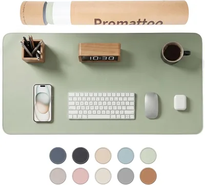 PROMATTOO Desk Mat - Vegan Leather Water Resistant Extended Protector Best Deal