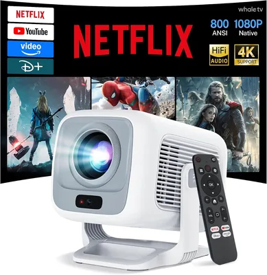 Portable WiFi Projector HDR10 Android 13