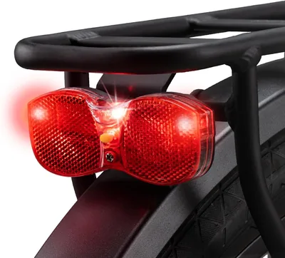 LED Cykelbateri Rörlig Lampa Med Reflector och StVZO Godkännande - Exkl. Batteri