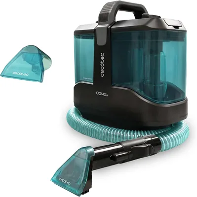 Cecotec Carpet&Spot Clean Max: 450W, 13kPa, Diseño Compacto, Tanque de Agua Limpia 1000 ml y Agua Sucia 550 ml, Espray