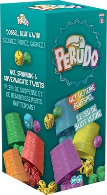 Asmodee PeruDo - Bordspel voor volwassenen en kinderen vanaf 8 jaar - Schud, Spreek, Win - Dobbelstenen en Bluff