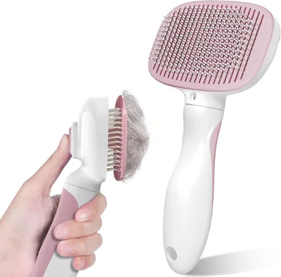 Cepillo Zivacate para Perros y Gatos, Limpieza con un Clic | Eliminación de Pelos Muertos