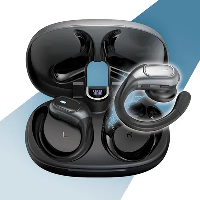 Portentum Wireless Earbuds 6% Off - LED Display, Noise Reduction