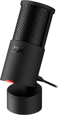 HyperX SoloCast 2 - Micrófono Condensador USB para Juegos PC, USB-C a USB-A, Filtro Anti-Pop, Montaje Interno
