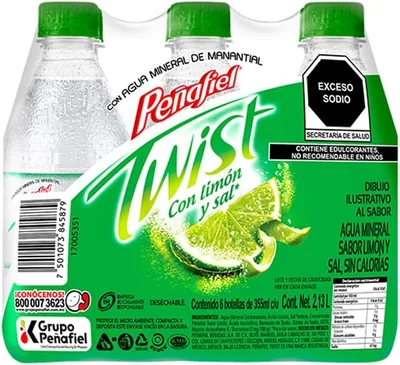 Penafiel Twist Limón 355 ml, Botella Pet (6 pack) - Mejor Precio