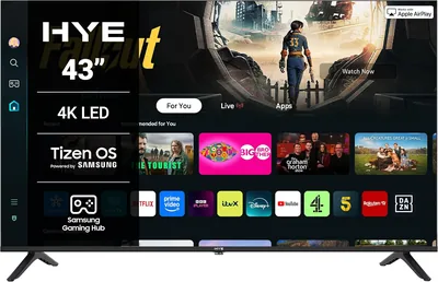HYE 43" LED Smart TV - 4K UHD, Samsung Tizen OS