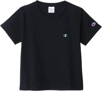 Champion CWSD335Z-410-M Short Sleeve T-Shirt, Round Neck, Embroidered Logo, Women's Basic