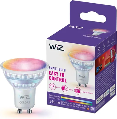 WiZ Smart LED Glass GU10 Spotlight - Full Color