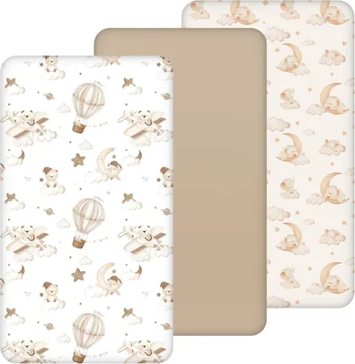 Yukkidds Next to Me Crib Sheets 3 Pack Best Deal