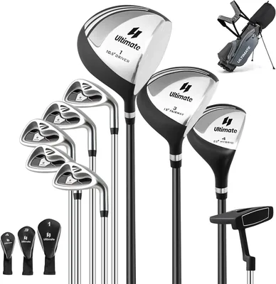 Costway Golf Club Set 9/11/15 Piece with Bag & Cover