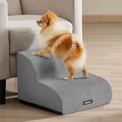 Feandrea Dog Stairs - Waffle Corduroy Steps