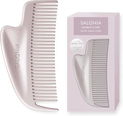 Salonia Gloss Care Metal Comb Hair Brush Bangs Gift Pink - 19% Off