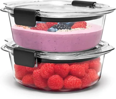 Rubbermaid Brilliance Round Containers 2 Pack
