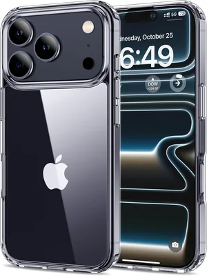 HOOMIL Étui pour iPhone 17 Pro Max 6.9 Pouces, Coque Protectrice Anti-Jaunissement Transparente - Crystal Clea