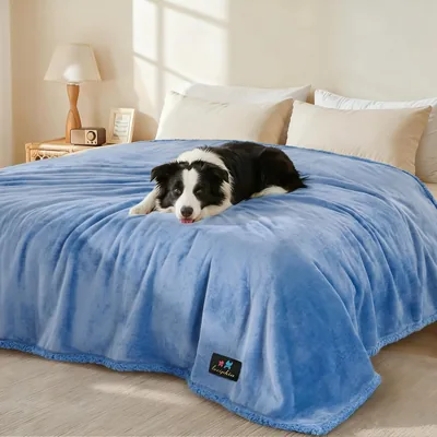 Luciphia Waterproof Dog Blanket, Reversible Sherpa Couch Cover