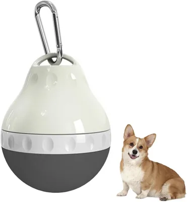 Dog Drinking Bottle, Foldable 200ml Silicone Travel Bowl, Leak-Proof Portable Water Bottle with Buckle for Cats