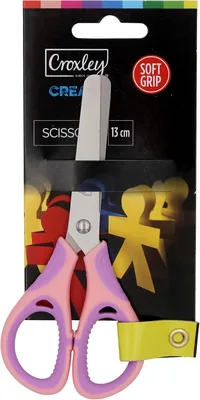 CROXLEY Create Scissors 13cm Soft Grip Pink - Best Deal
