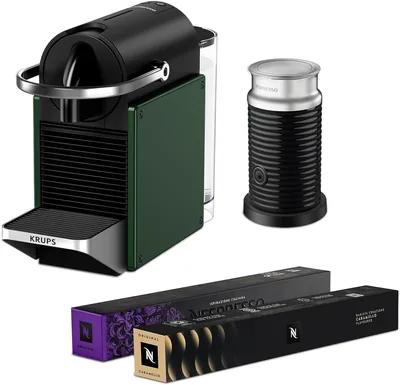 Krups Pixie Coffee Machine Bundle Green