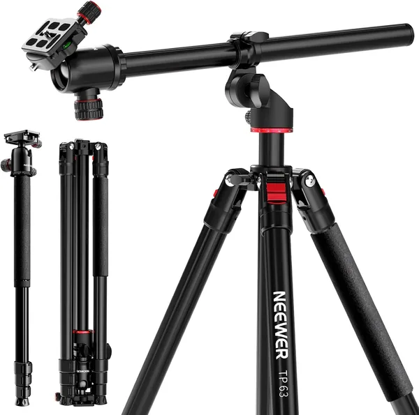 NEEWER Overhead Monopod Tripod 90" with Ball Head & Flexible Column - 10% Off