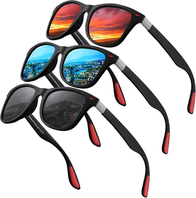 Lunettes de soleil polarisées pour hommes et femmes - Protection UV - Vacances d'été en plein air - Pêche - Conduite nocturne