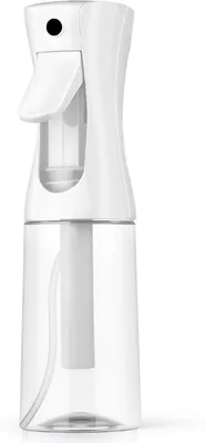 Spray continu Alaoo 200ml Anti-fuite avec brume fine Réutilisable pour soins capillaires et du visage Blanc solide