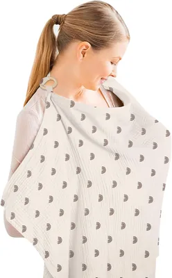 Auch Nursing Cover für Babys, Muslin-Nursing-Cover, On-the-Go-Nursing-Schal, Soft und Atmungsaktiv