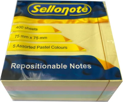 SELLONOTE Pastel Cube Notepads 75x75mm 400 Sheets Best Deal