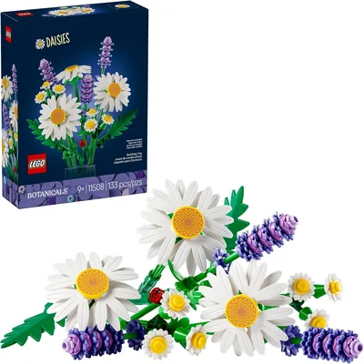 LEGO Botanicals Margaritas - Juguetes de Construcción para Niños y Niñas, desde 9 años - Regalo de Cumpleaños - Decoración