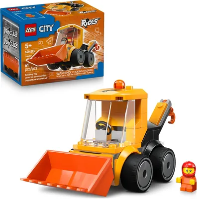 LEGO City Rides - Construction Loader 60483 | Building Toys for Boys & Girls, Ages 5+, Construction 