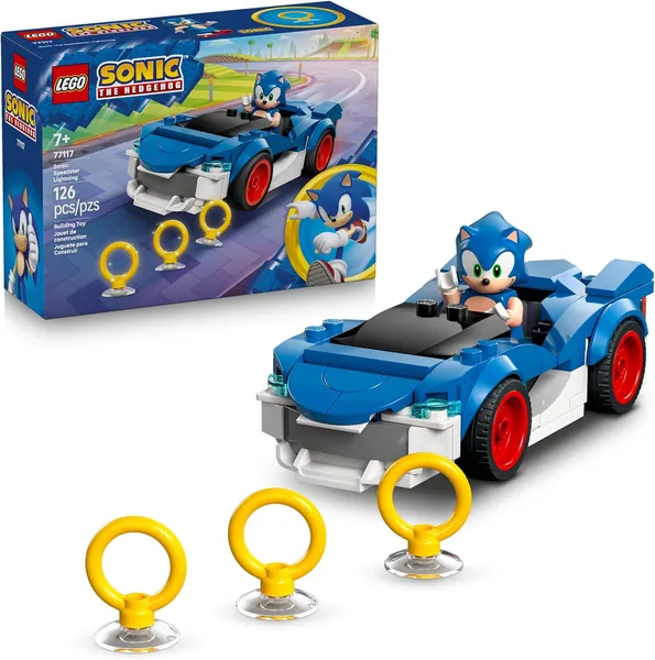 LEGO Sonic The Hedgehog Sonic: Speedster Lightning Race Car Toy