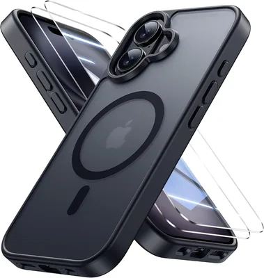 Bruzaio iPhone 17 ケース マグネット対応 米軍標準準拠 iPhone 17 スマートフォン用 透明