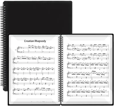 音楽スコアファイル（書き込み可能、バンド用、スコアホルダー、スコアノート、風楽器用）、436円からの最安値！
