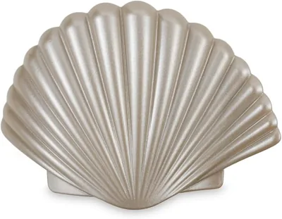 Small Shimmering Shell Flat Hair Clip for Thin Hair