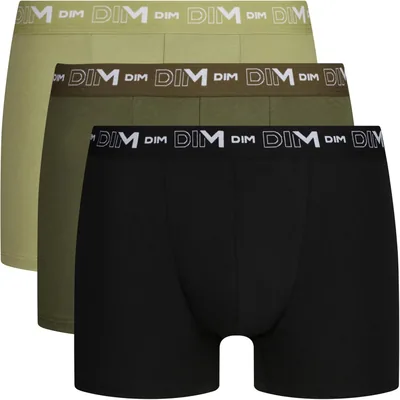 DIM - Lot de 3 Sous-vêtements pour Homme Respirants et Élastiques - Soutien Optimal - 3x Taille M