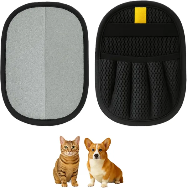 ZenithyrEn Pet Hair Remover Glove Set of 2 - Thickened Design with Strong Electrostatic Suction Power, Fur Magnetic Glove