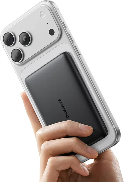 Baseus Picogo AM41 Power Bank, 5000 mAh, Magsafe, Szybkie Ładowanie PD 20W, Ultra Slim, Przenośny, Bezprzewodowy - Najlepsza Cena