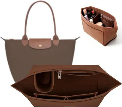 Handtas Organizer Inleg, Dames Handtas Organizer voor Portemonnee, Multi-zakken Felt Handtas Organizer