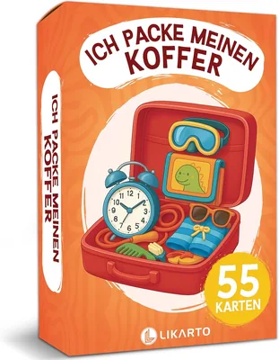 LIKARTO I Packed My Suitcase: Klassisches Familienspiel für Zuhause und unterwegs - 15% Rabatt