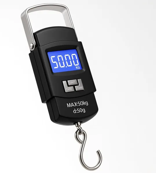 Balan Digital Port till de M o 50kg Alta Precisó com Visor LCD Grande e Al a Refor ada - Ideal para Bagagem