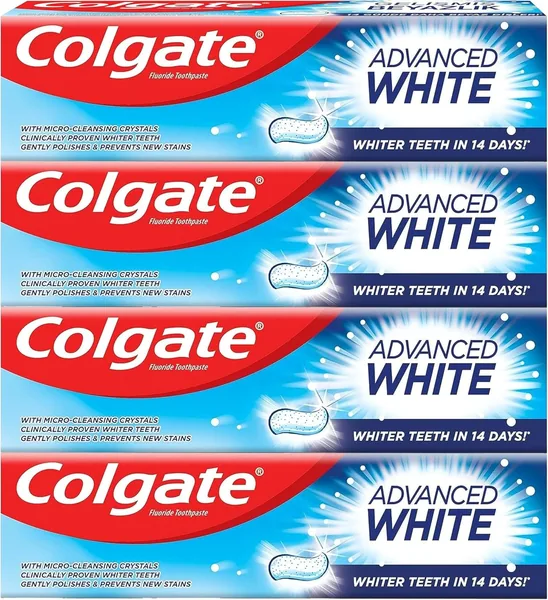 Colgate Toothpaste Advanced White Whitening Toothpaste 4x100 ml 4 Pack